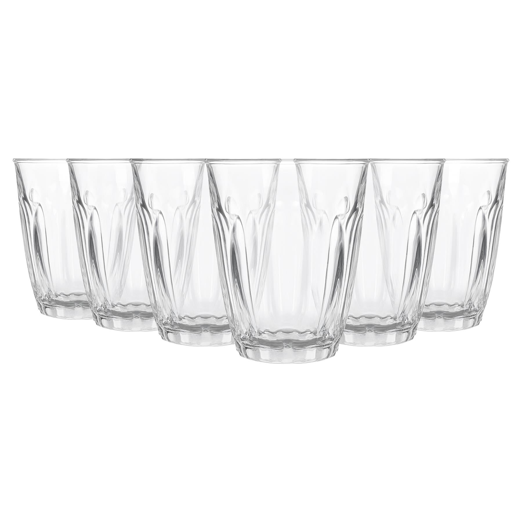 125ml glass tumblers 125ml Fluted Juice Glasses - Pack of 6