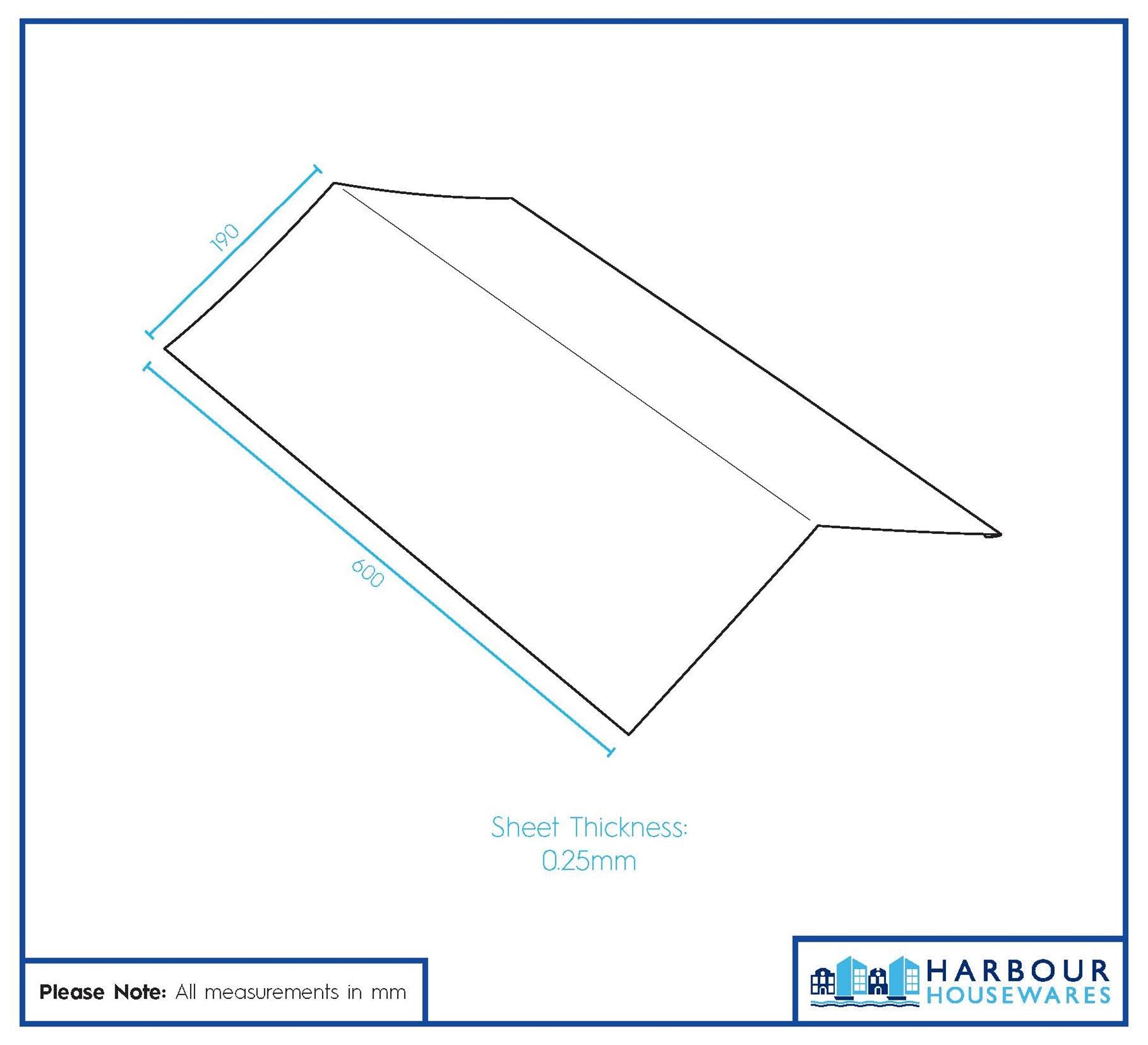 Metal Roofing Ridge Caps - 30 x 60cm - Anthracite - Pack of 5