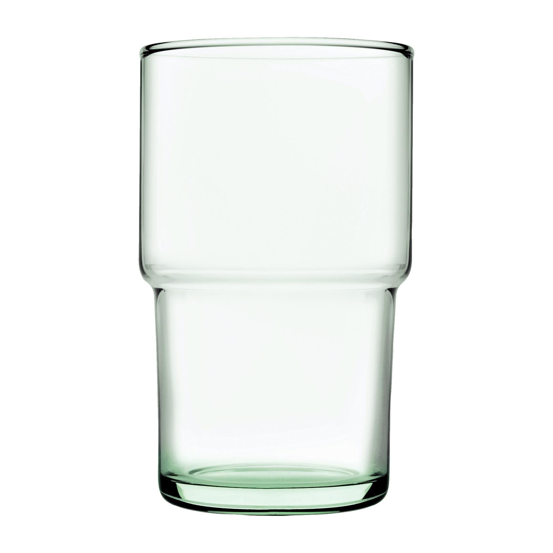 440ml Aware Hill Recycled Stacking Highball Glasses - Green - Pack of Four
