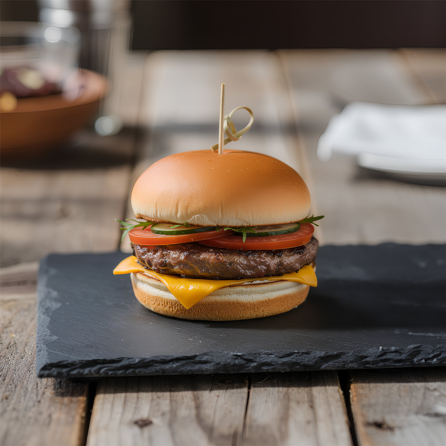 Natural Slate Serving Board - 20 x 11cm