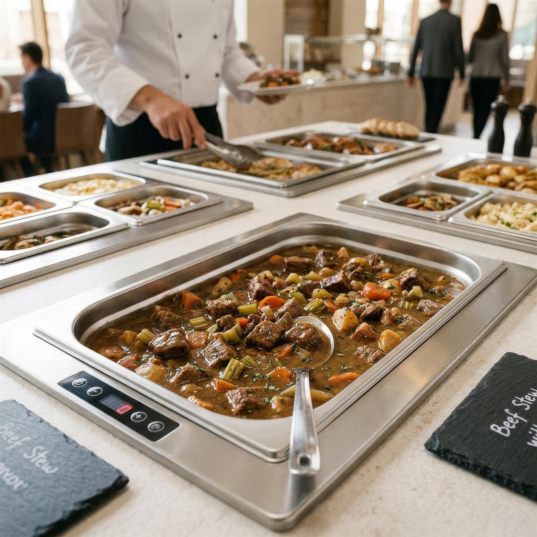 Stainless Steel Gastronorm Container - 1/1 100mm - 12.6L