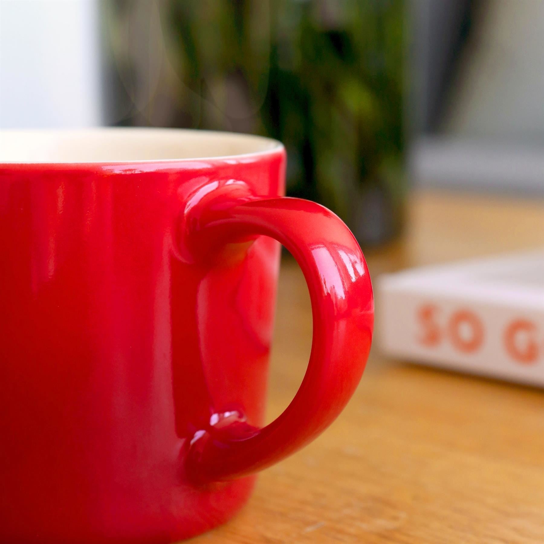 330ml Red New Bone China Ombre Mug