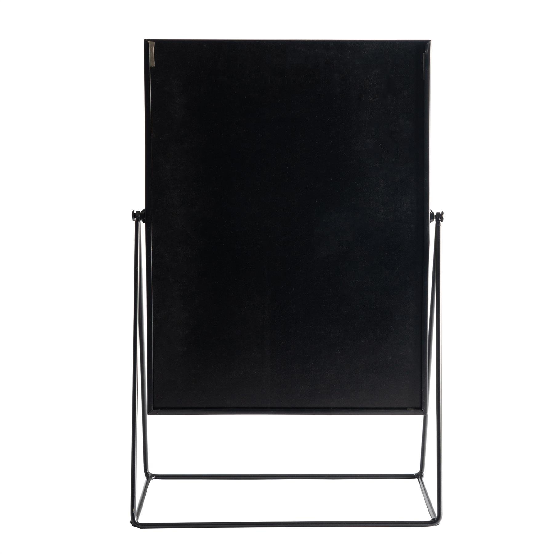 32cm x 50cm Black Square Dressing Table Mirror