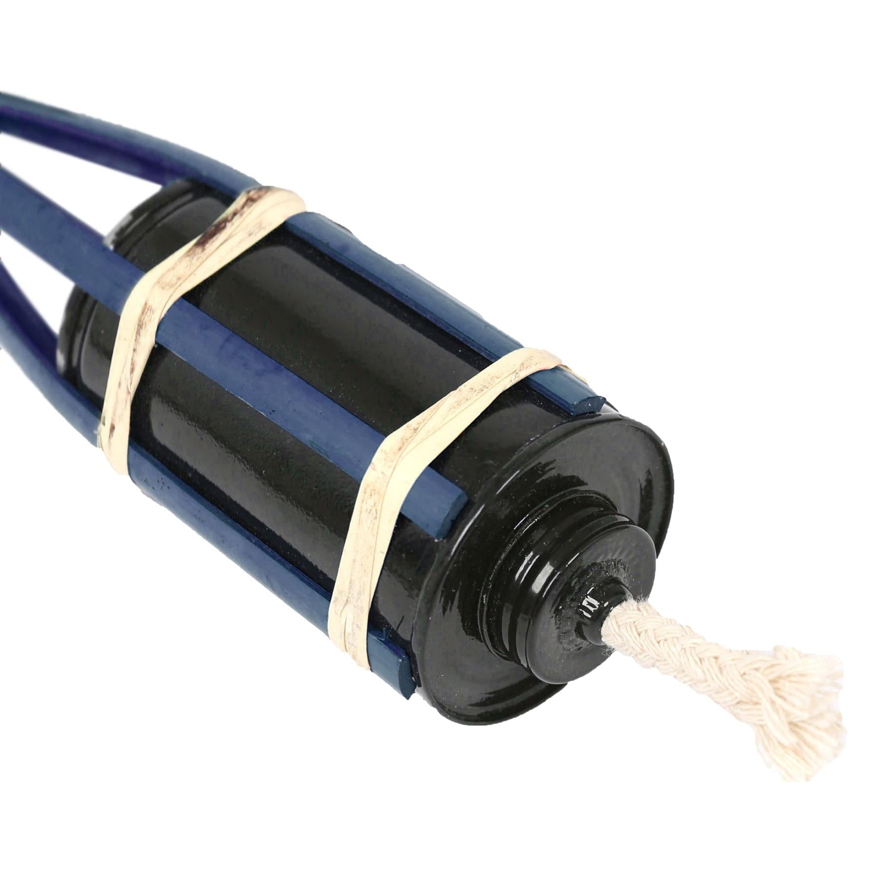 Blue Bamboo 113cm Garden Fire Torches - Pack of Six
