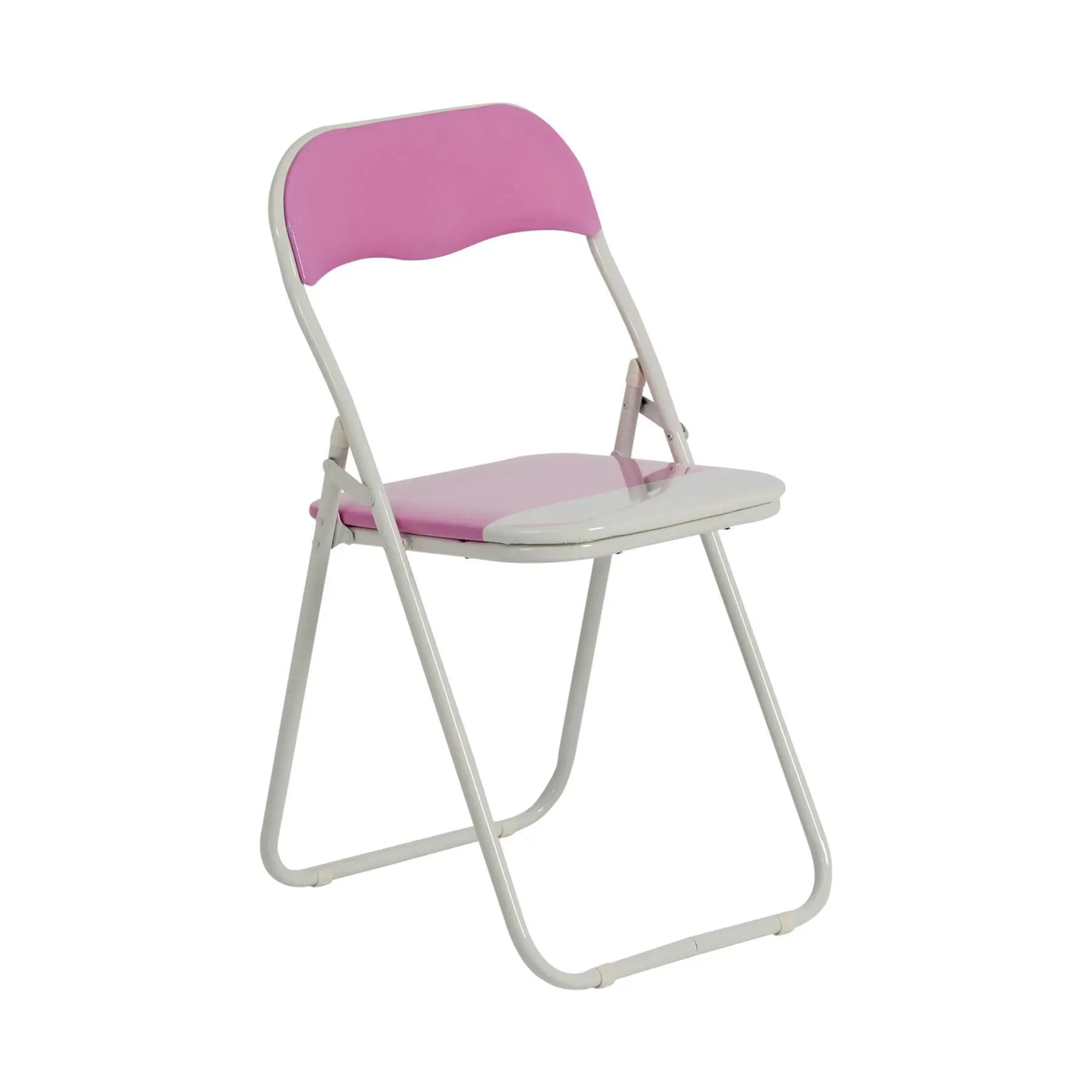 Pink Wave Padded Folding Chair