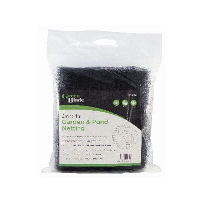 Black Plastic Garden Pond Netting - 2m x 4m - By Green Blade