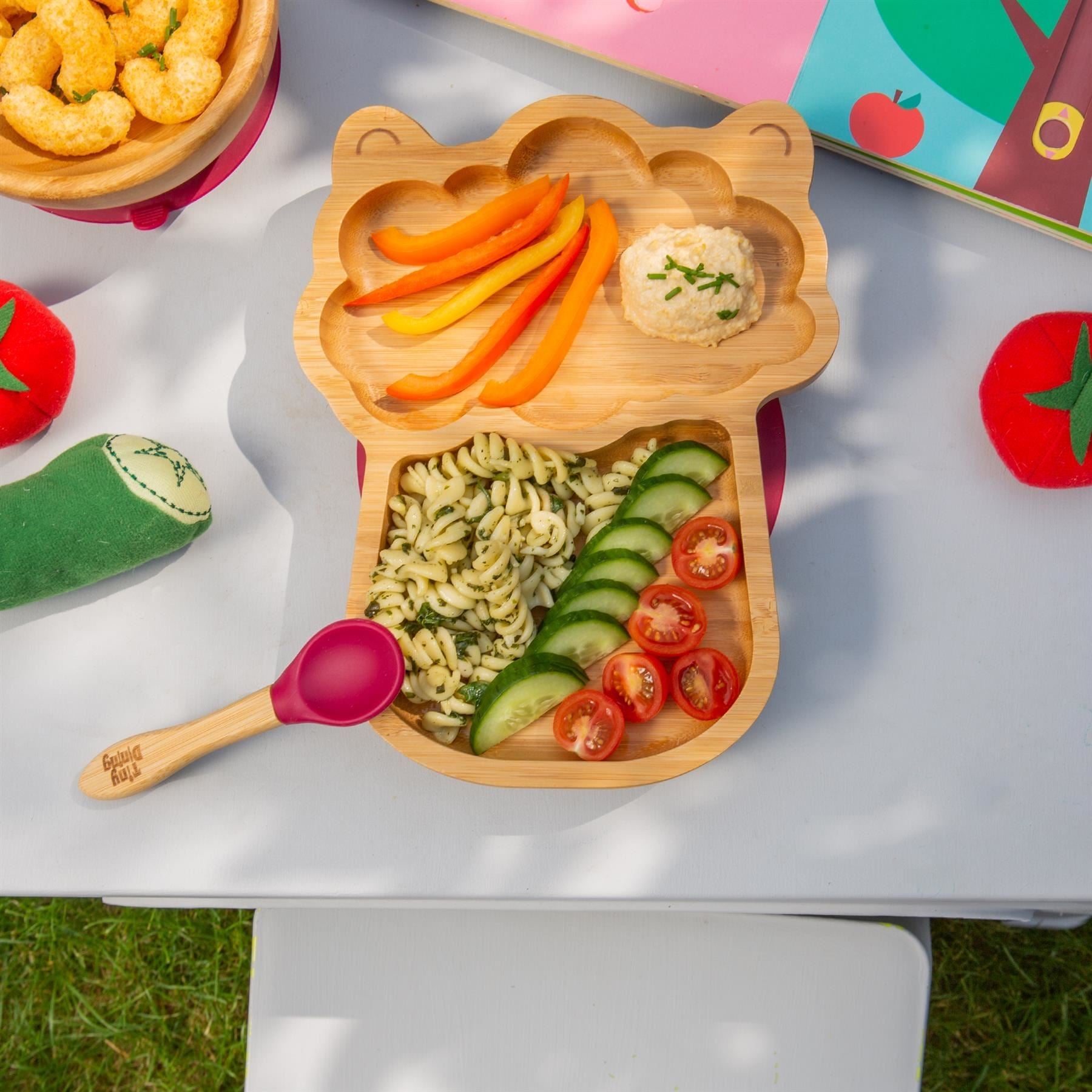 4pc Lenny the Llama Bamboo Suction Baby, Children&