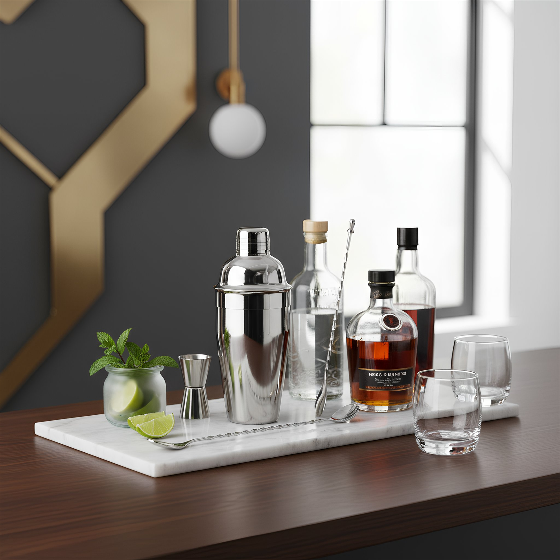 Marble Serving Board - 53 x 32cm - White