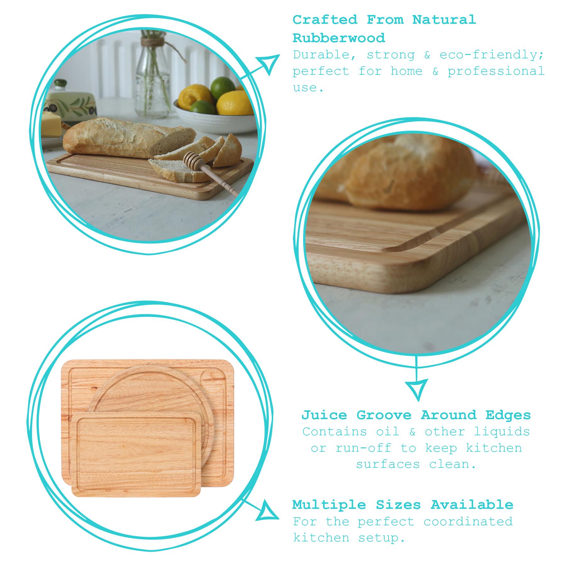 35cm x 25cm Rectangular Wooden Chopping Board