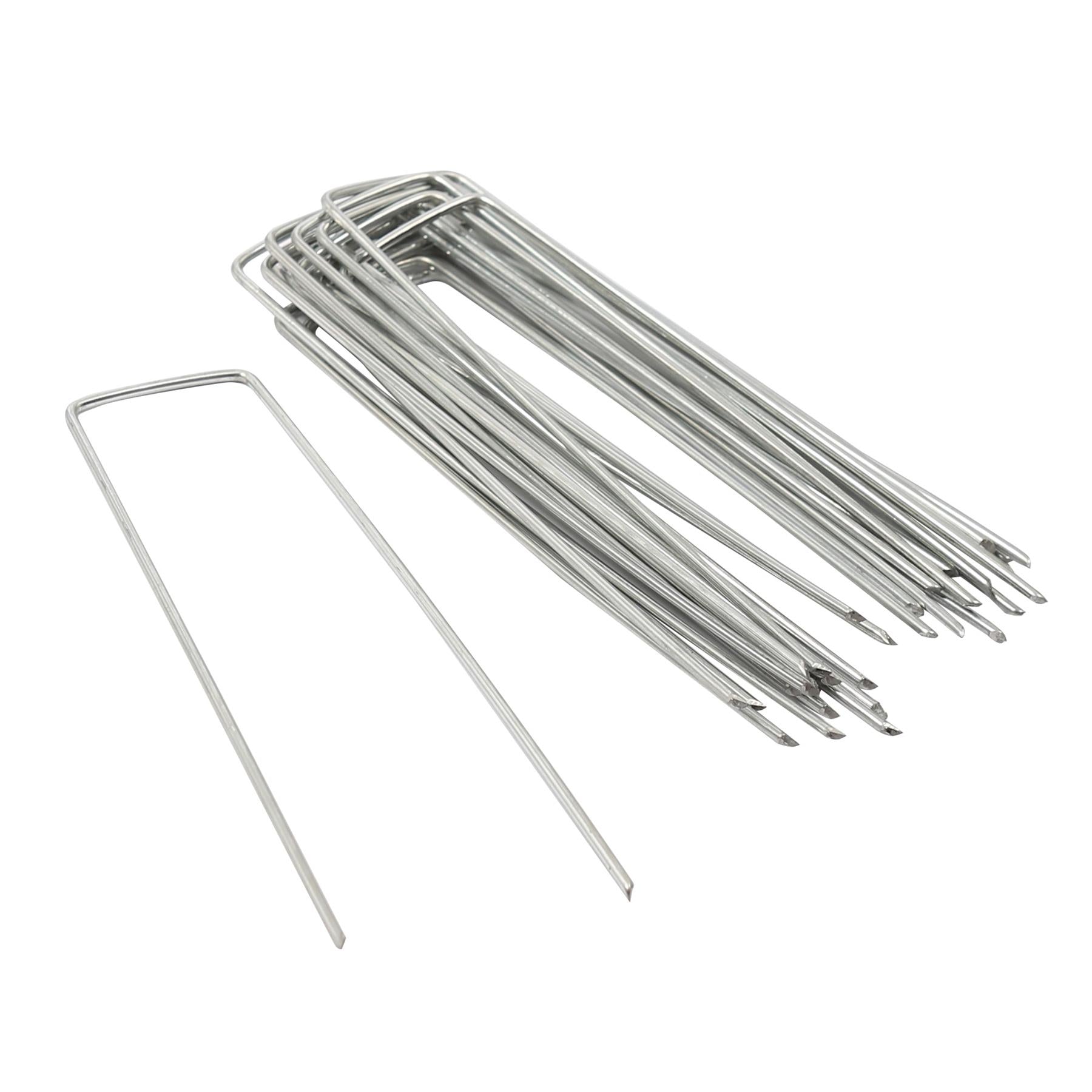 U-Shaped Weed Control Membrane Pegs - 6" (150mm)