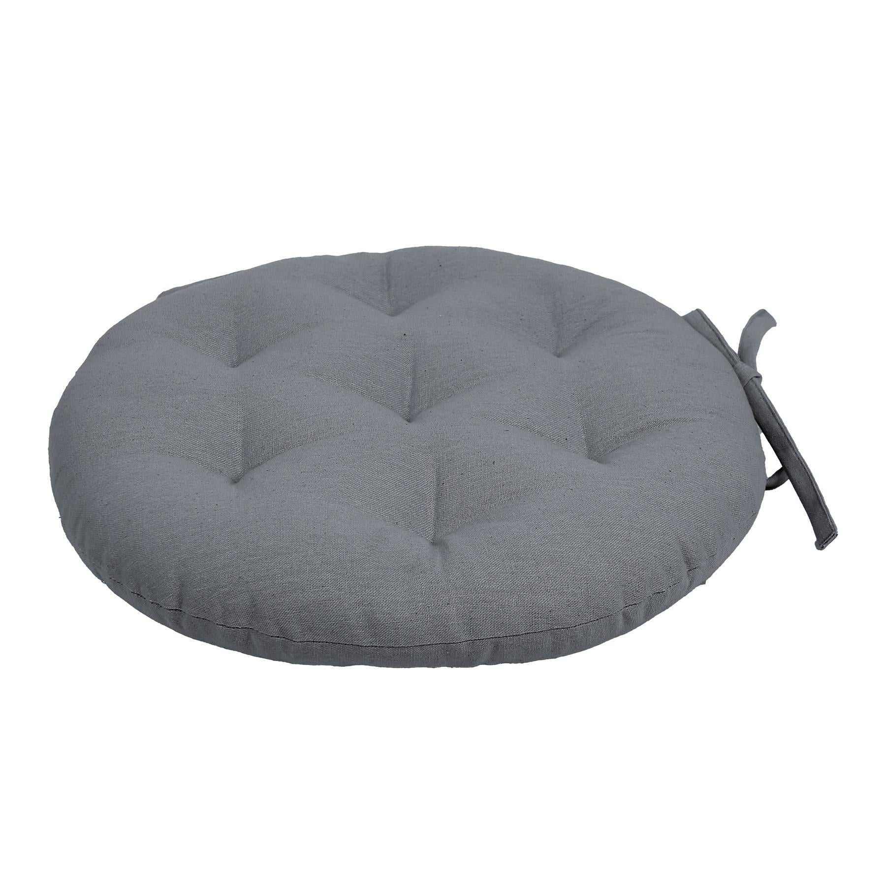 Round Seat Pad - 40 x 40cm - Grey