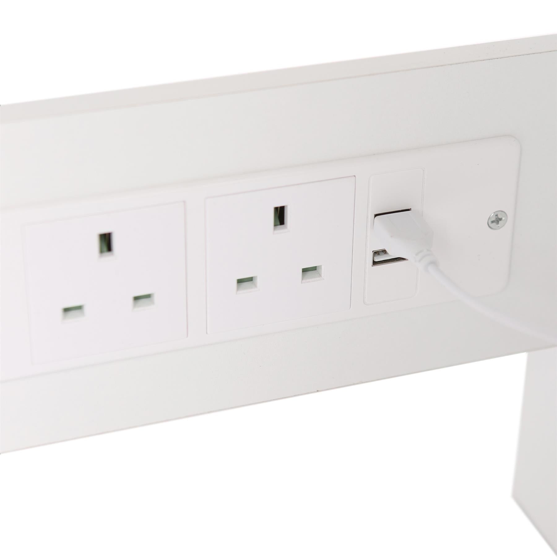 Wooden Dressing Table with LED Lights