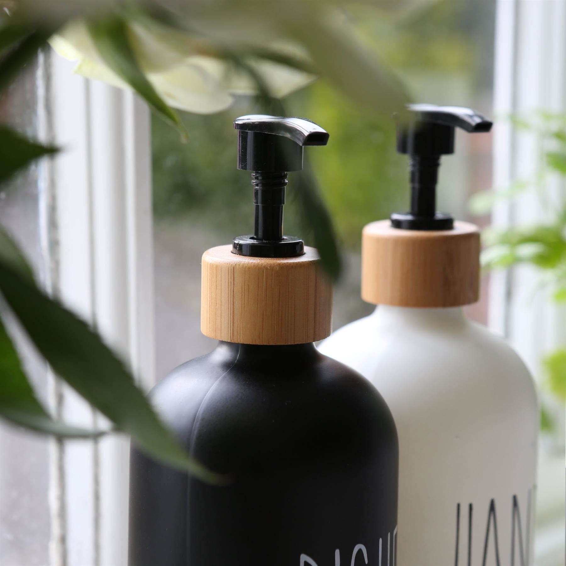 500ml White Glass Hand Soap Dispenser