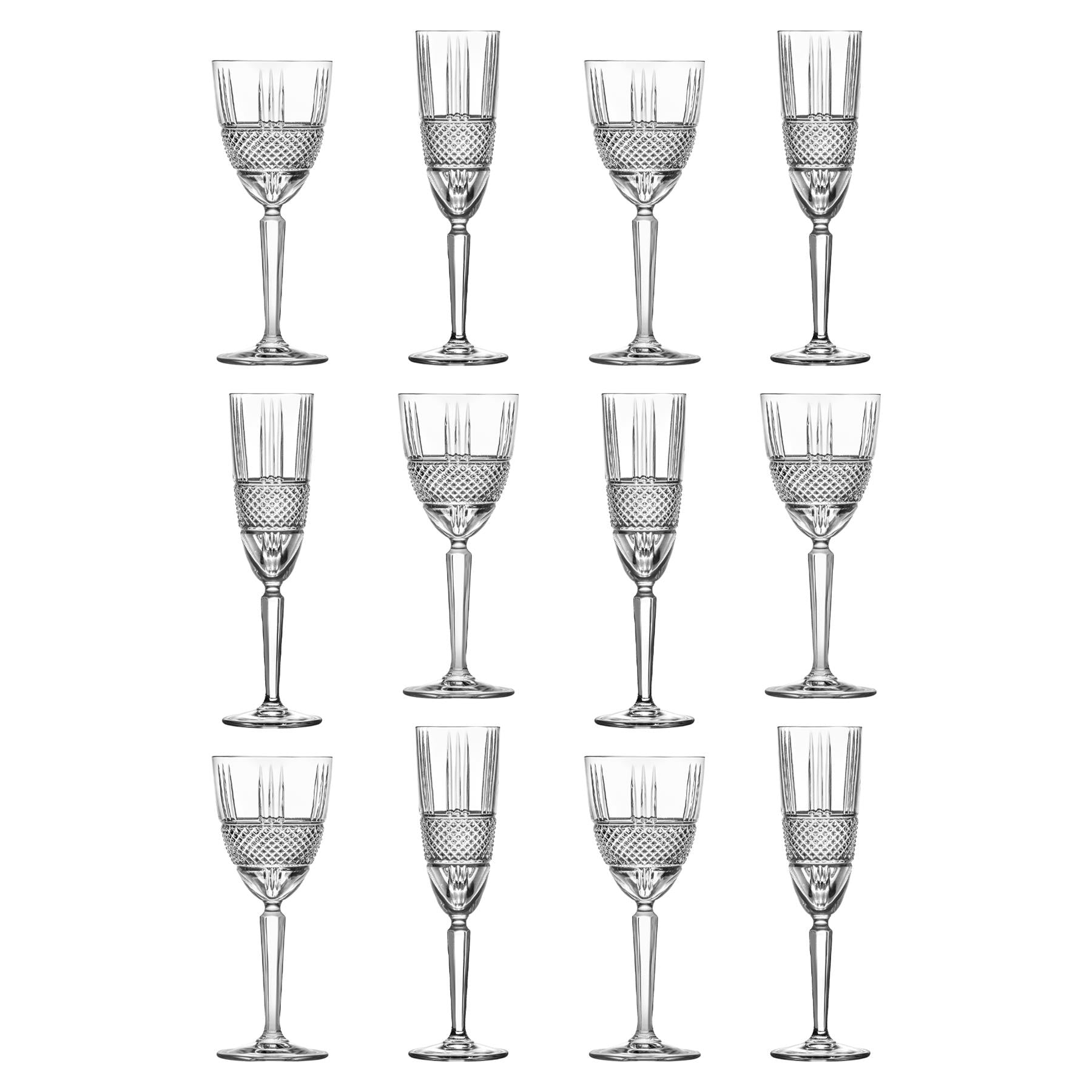 12 Piece Brillante Stemware Set
