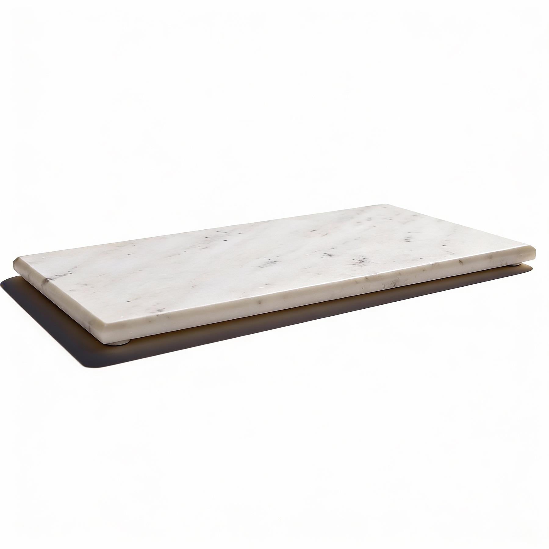 Marble Serving Board - 32.5 x 17.5cm - White