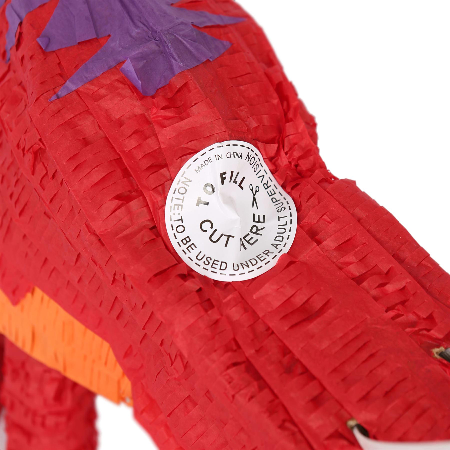 Large T-Rex Pinata & Blindfold Set - Red