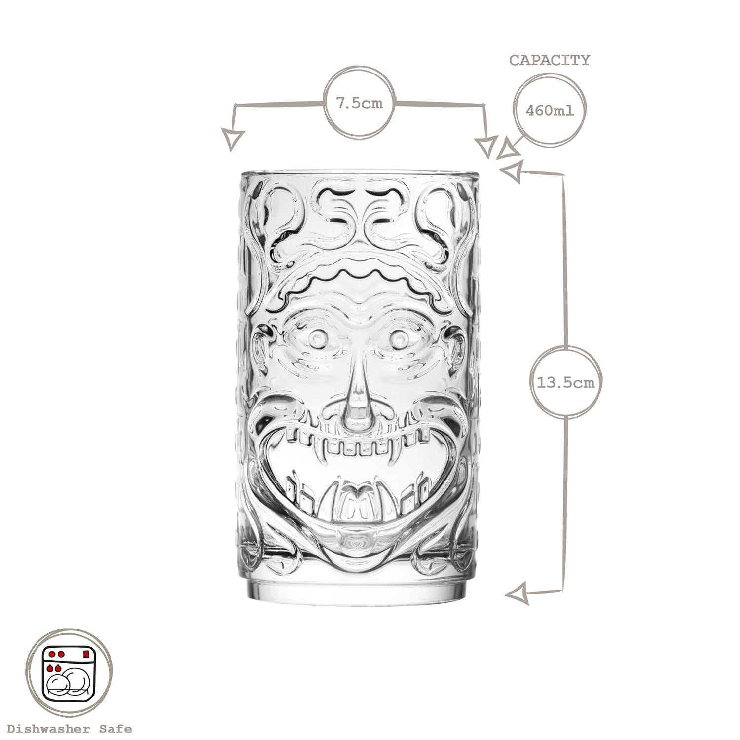 460ml Crystal Tiki Etruria Highball Glasses - Pack of 4