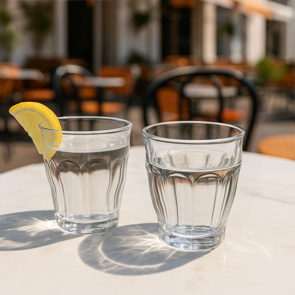 210ml Fluted Water Glasses - Pack of 6