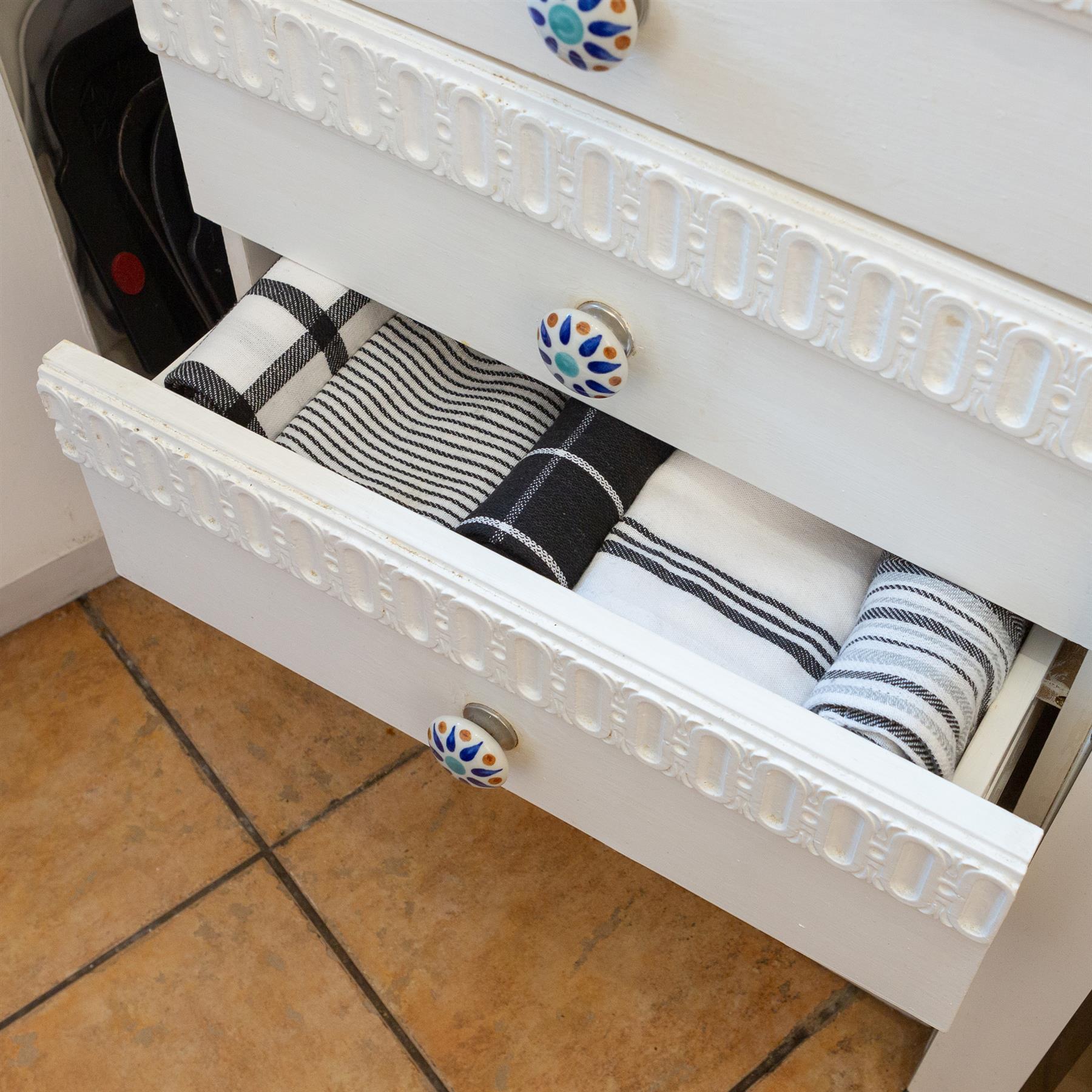 5pc Cotton Tea Towel Set - 70cm x 50cm