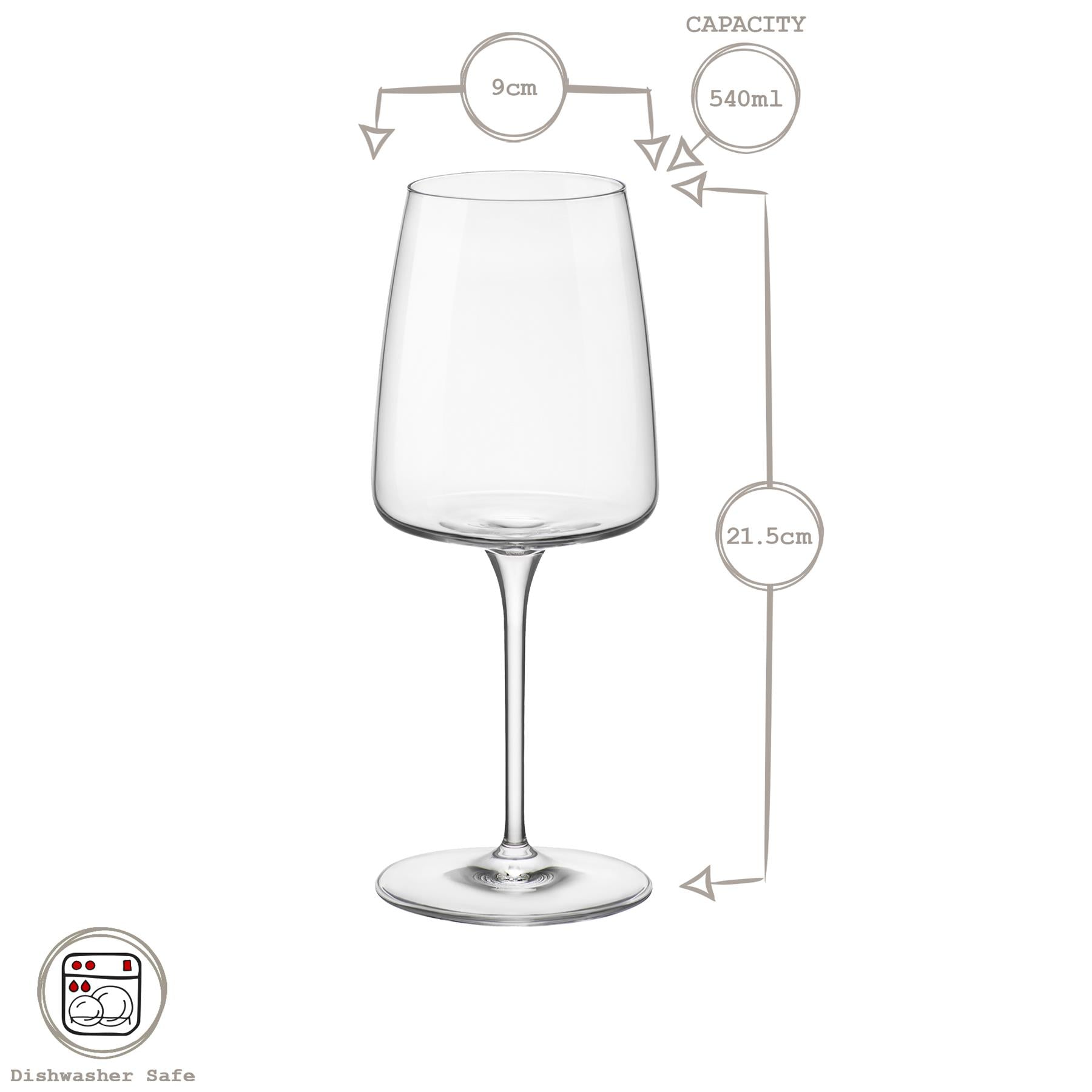 540ml Nexo Wine Glasses - Pack of Six