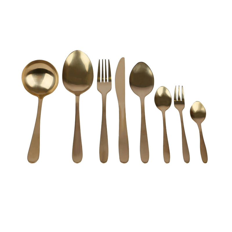 39pc Stainless Steel Cutlery Set - Gold - By Excellent Houseware