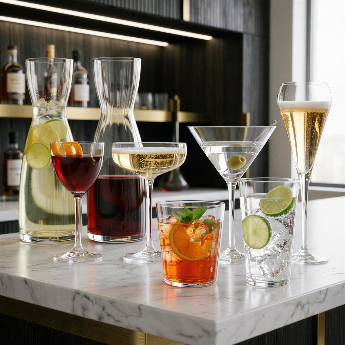 390ml Hoxton Crystal Tumblers - Pack of 6