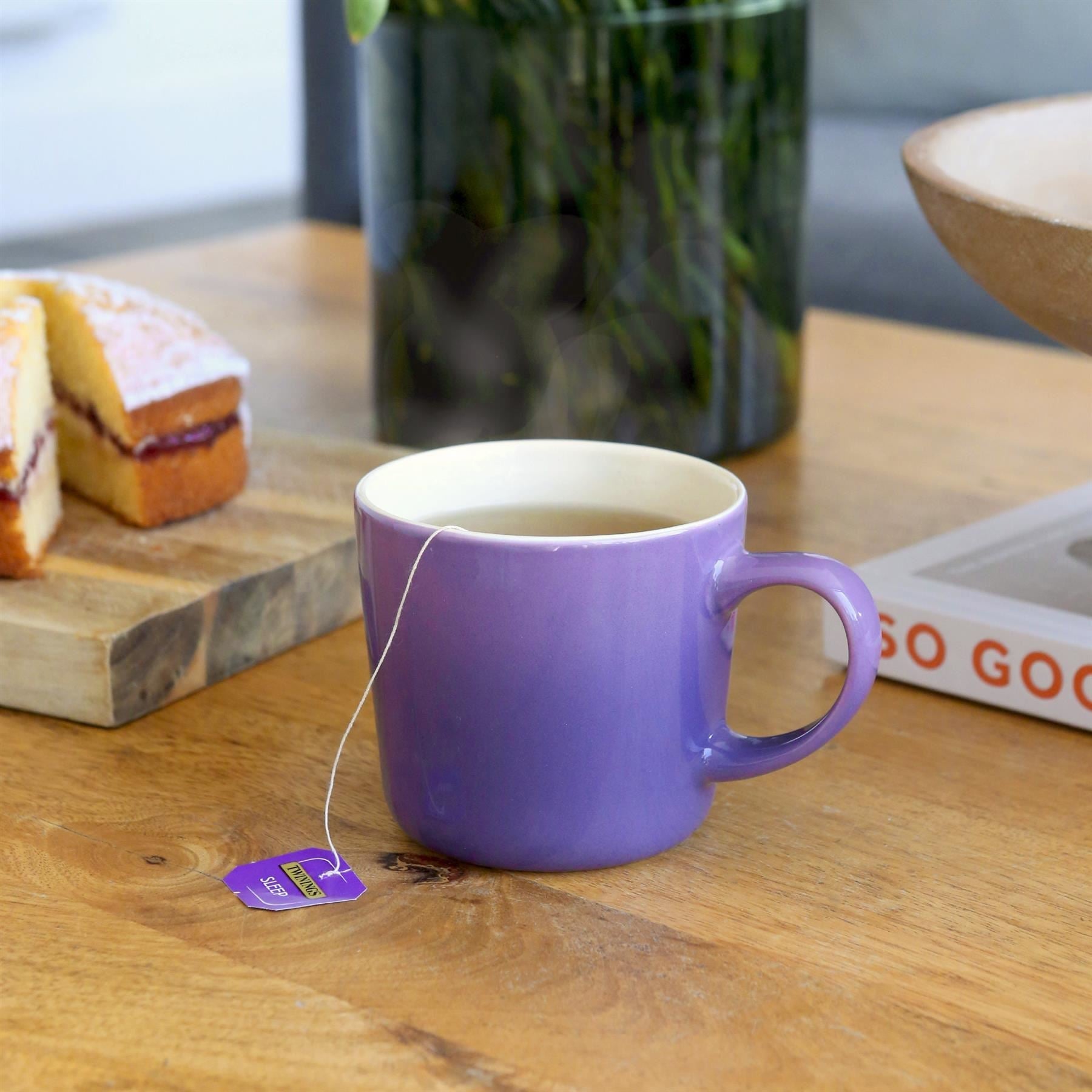 330ml Purple New Bone China Ombre Mugs - Pack of Six