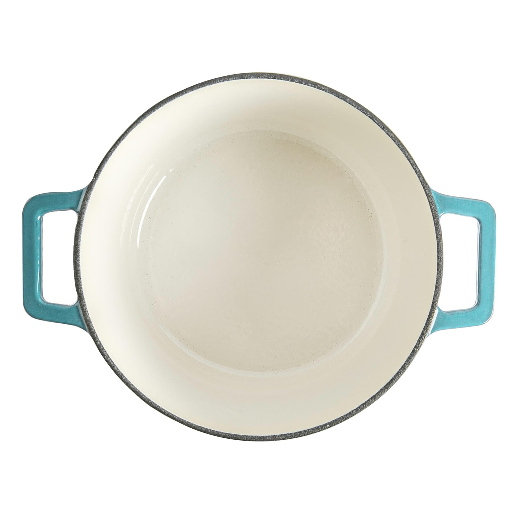 4.5L Teal Ombre Cast Iron Casserole Dish