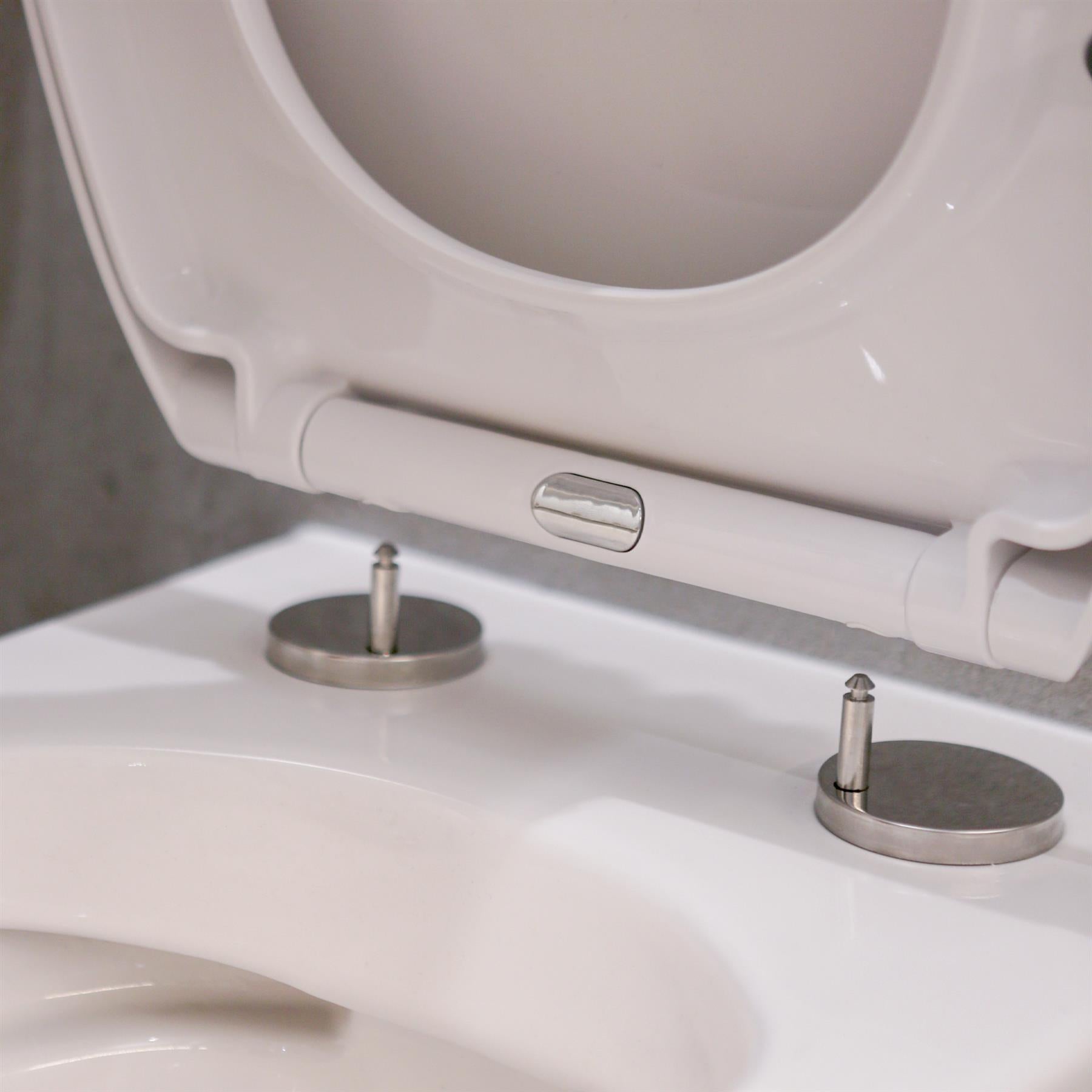Universal Quick Release Toilet Seat Fittings - Chrome - Pack of Two