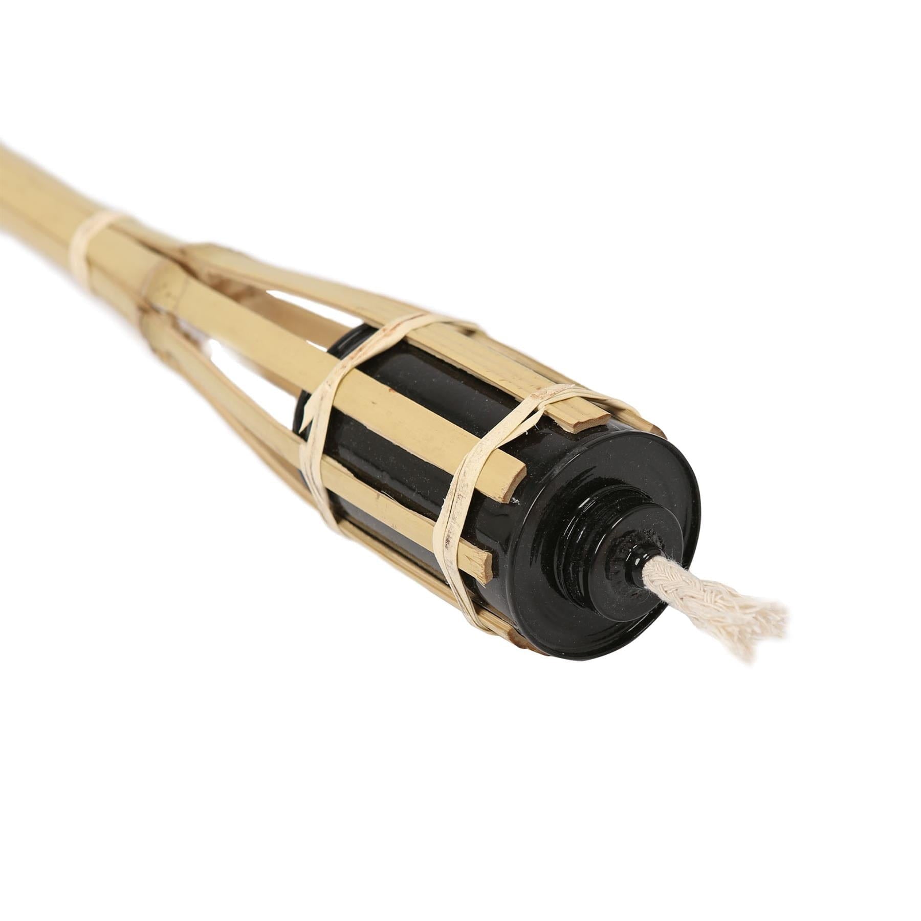 Bamboo 113cm Garden Fire Torches - Pack of Six