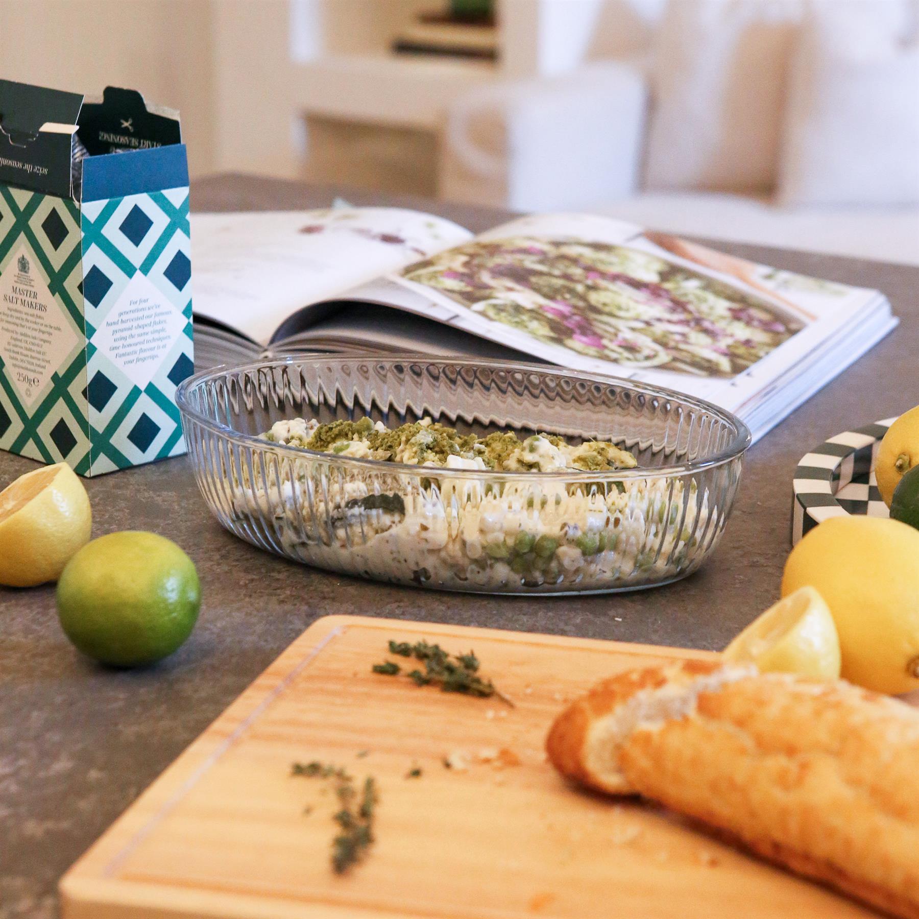 Optical Oval Glass Oven Dish - 26cm x 17cm