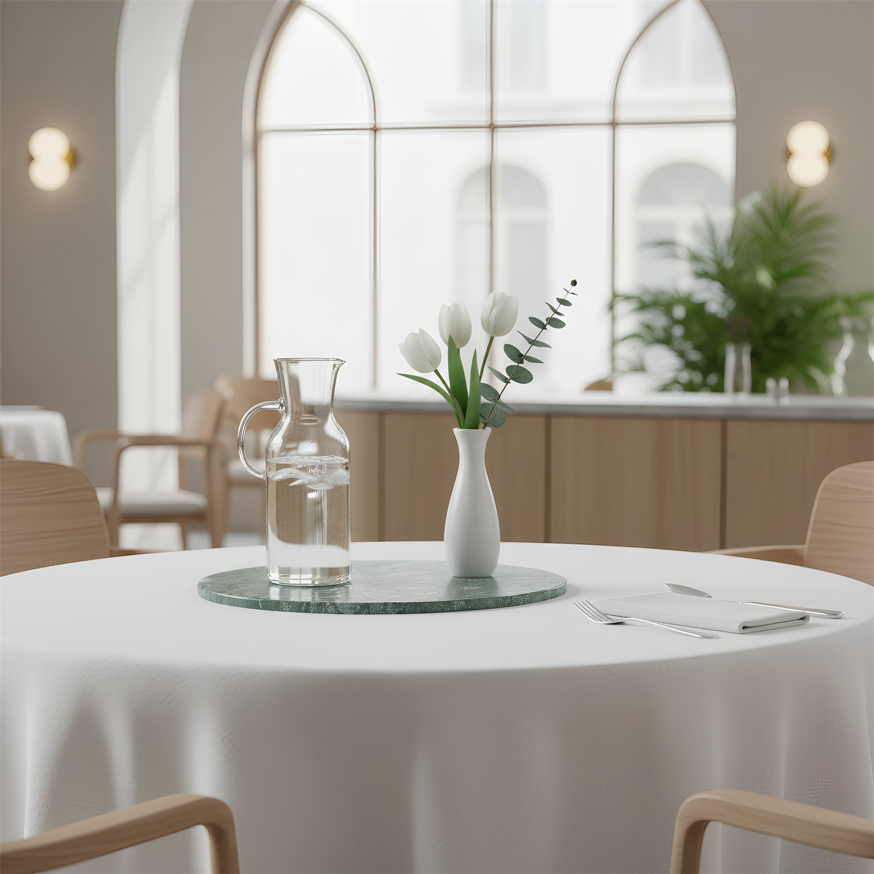 Marble Serving Board - 33cm - Green