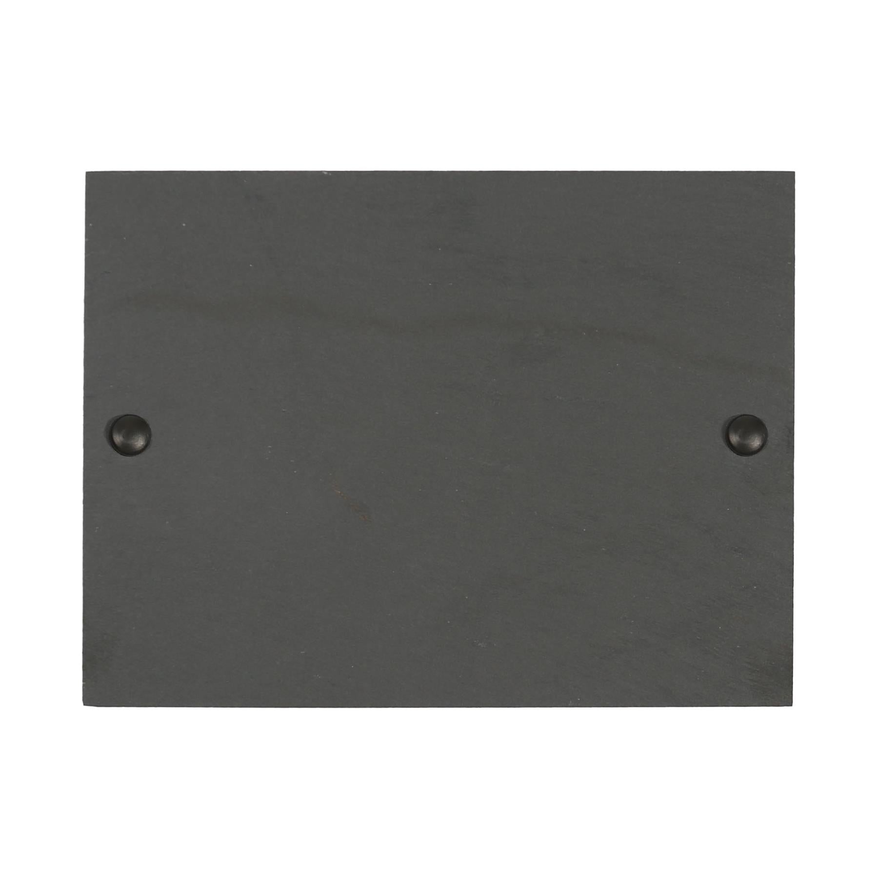 Linea Rectangle Blank Slate House Sign - 20cm x 15cm