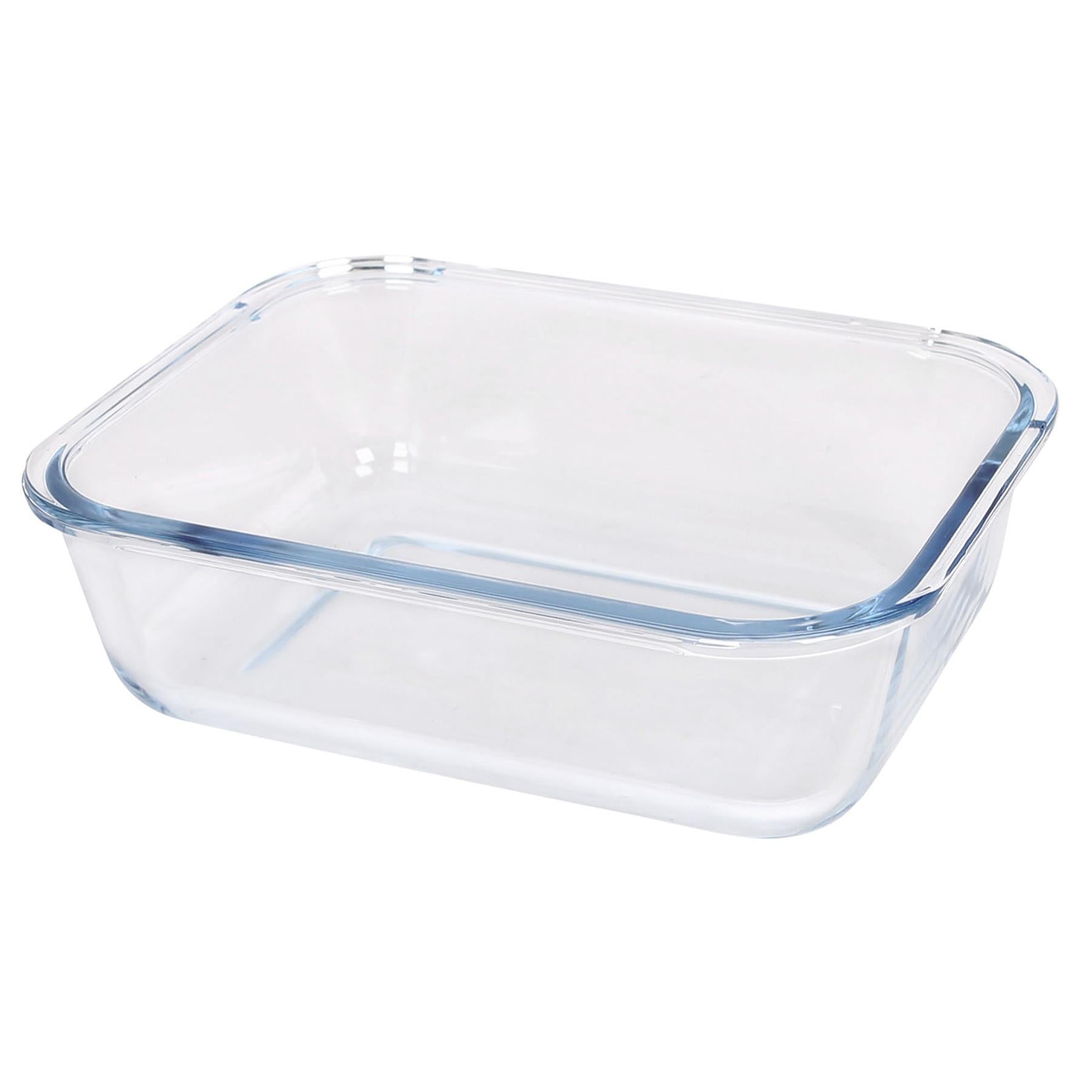 Rectangular Glass Cake Dish - 22cm x 16.5cm