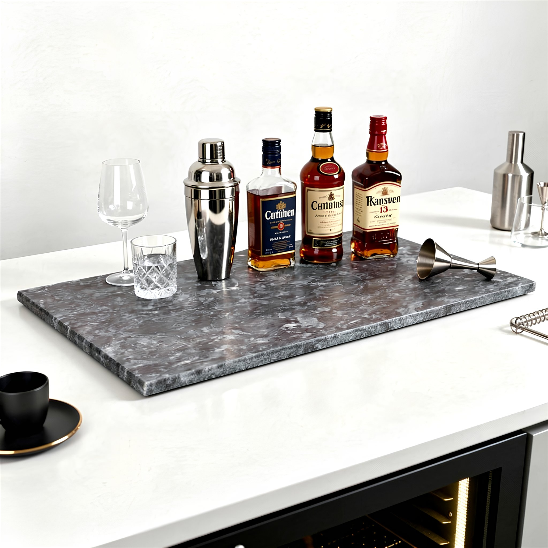 Marble Serving Board - 53 x 32cm - Black