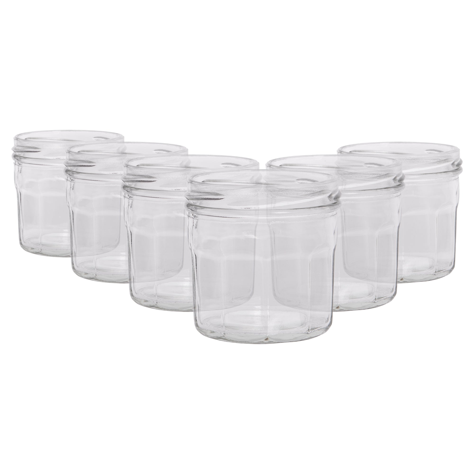 130ml Glass Jam Jars - Pack of 6