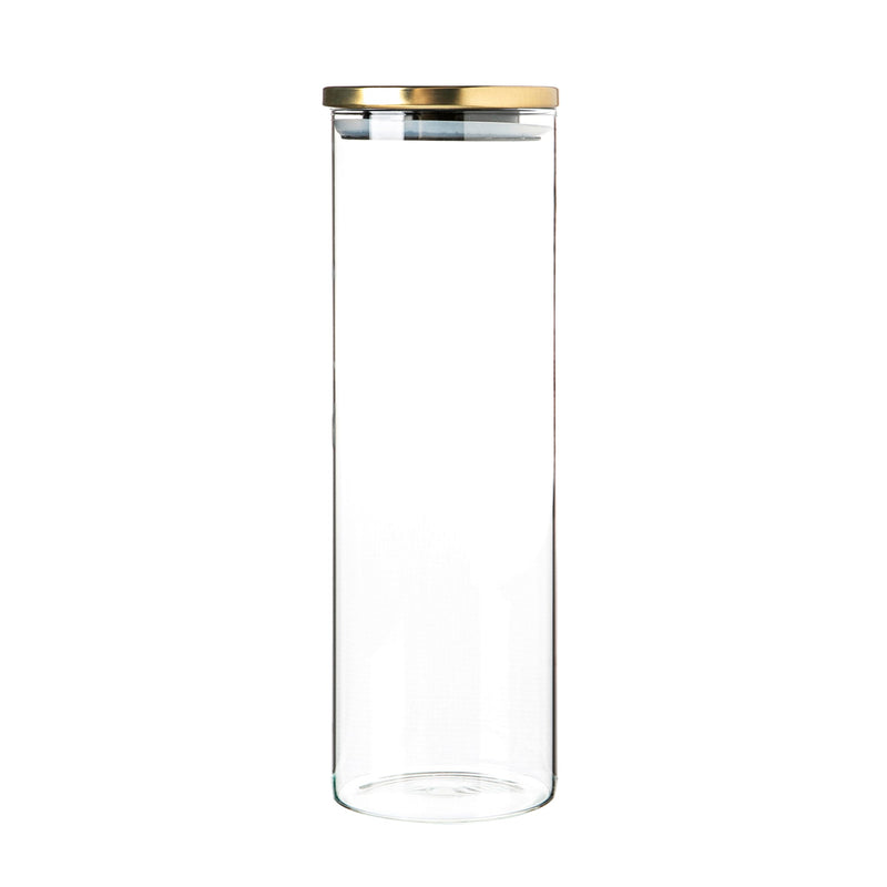 2L Scandi Storage Jar with Metallic Lid - By Argon Tableware