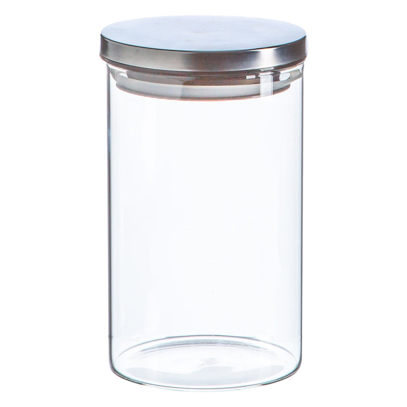 1L Scandi Storage Jar with Metallic Lid - By Argon Tableware