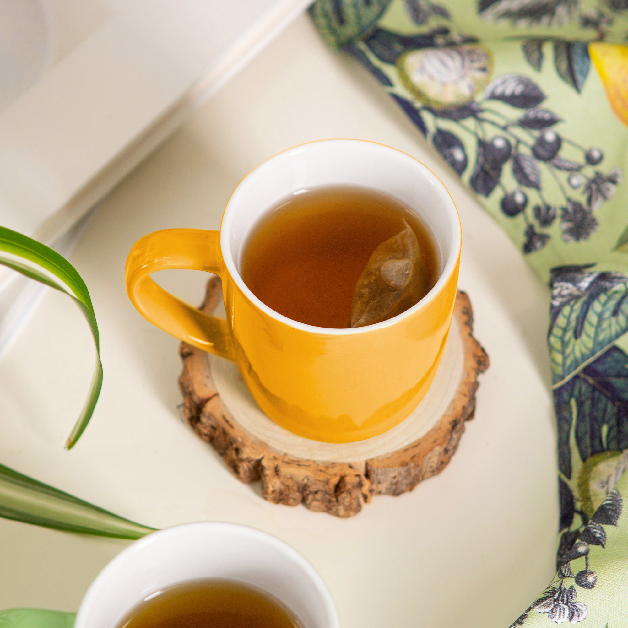 350ml Yellow Coloured Coffee Mugs - Pack of Six