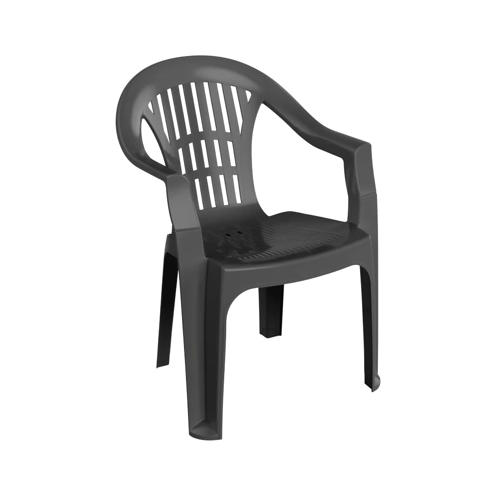Milas Garden Dining Chairs - Anthracite - Pack of 6
