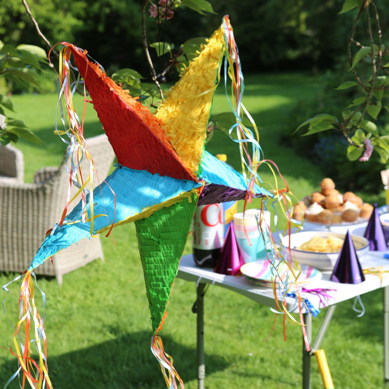 3pc Star Pinata Set with Stick & Blindfold - By Fax Potato