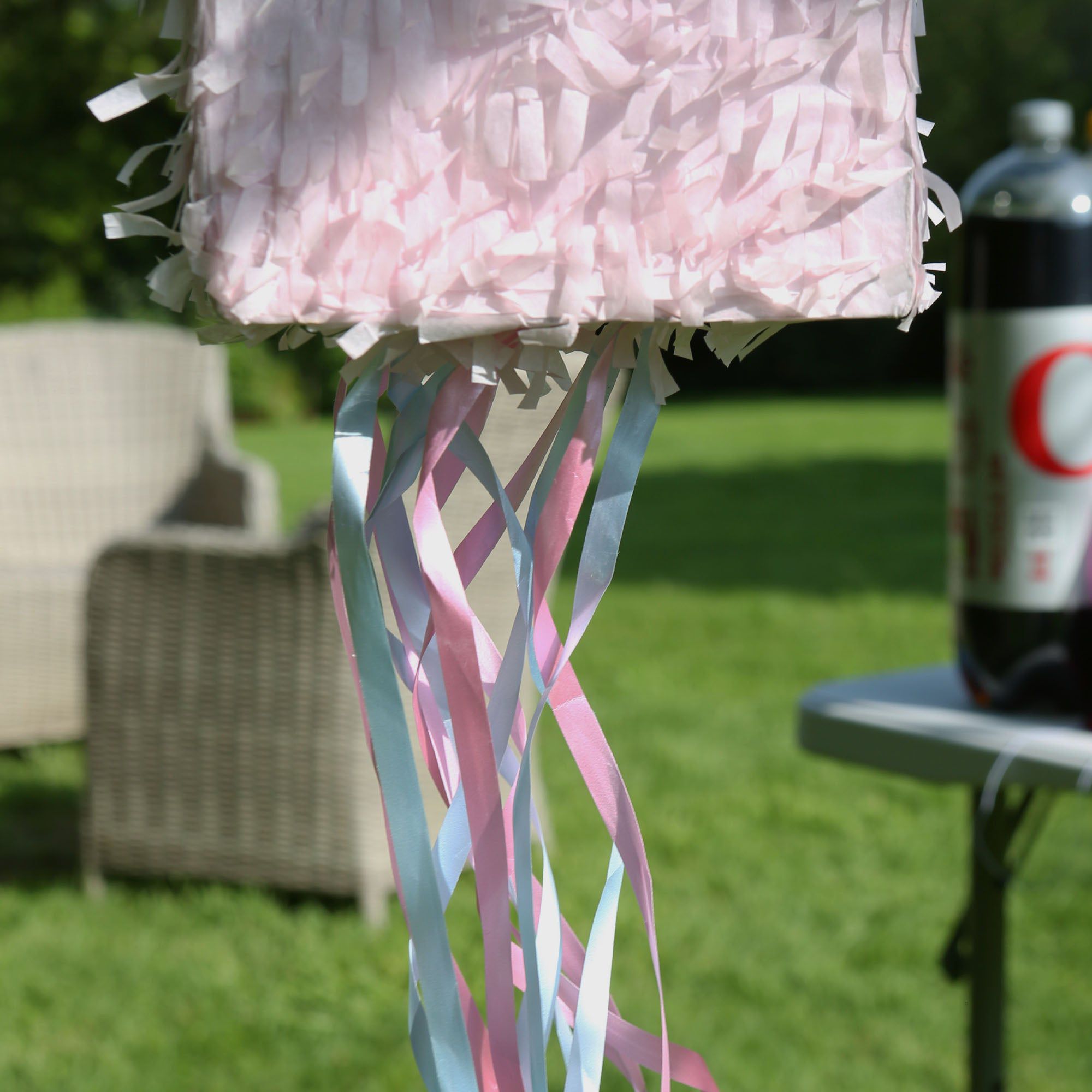2pc Gender Reveal Pull String Large Pinata Set with Blindfold