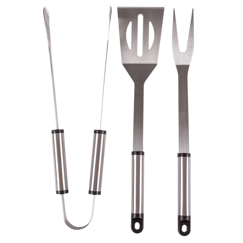 3pc Stainless Steel Barbecue Tool Set - By Redwood