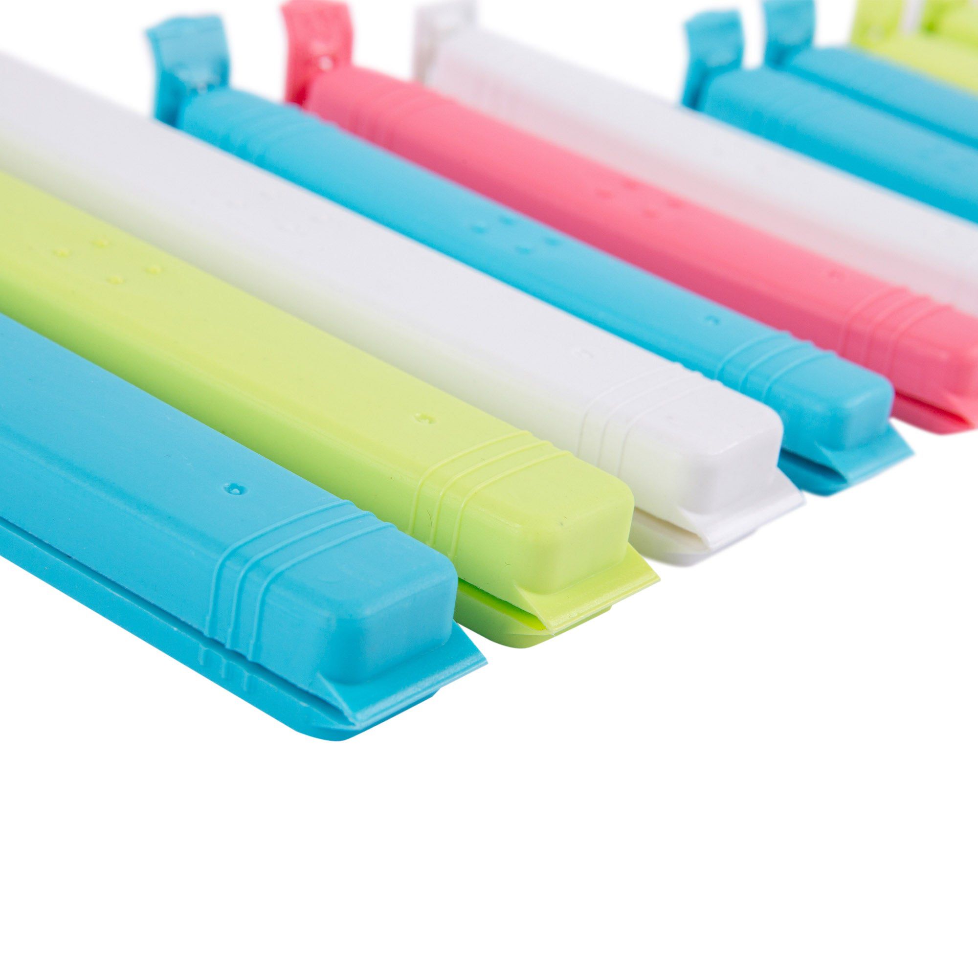 18pc Multicolour Plastic Food Bag Clips Set - 4 Sizes