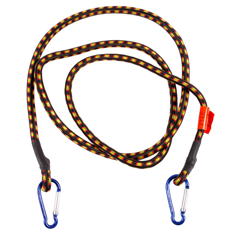 Black 1.8m Bungee Cord with Spring Snap - By Blackspur