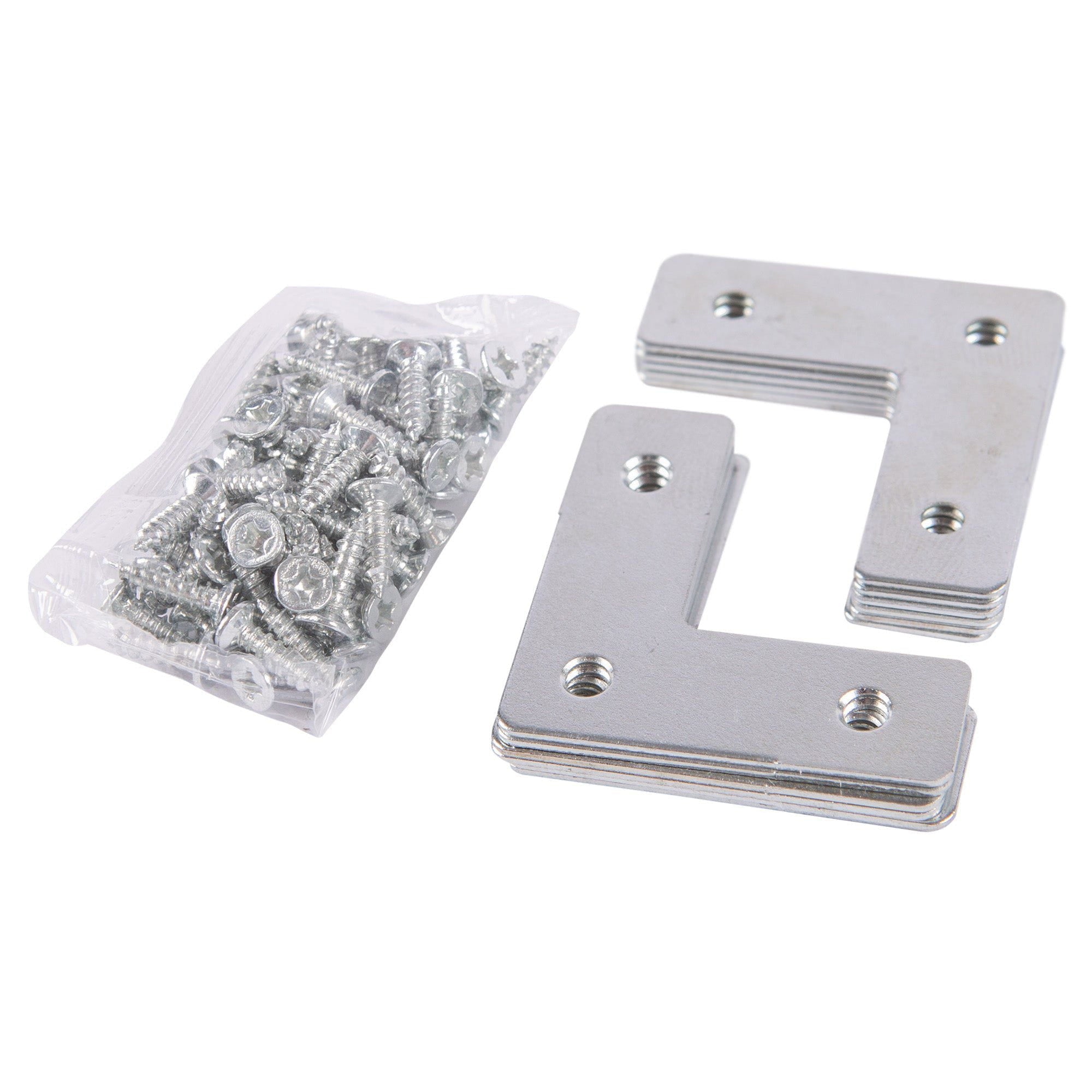 37mm Iron Corner Mending Plates - Pack of 12 - By Blackspur