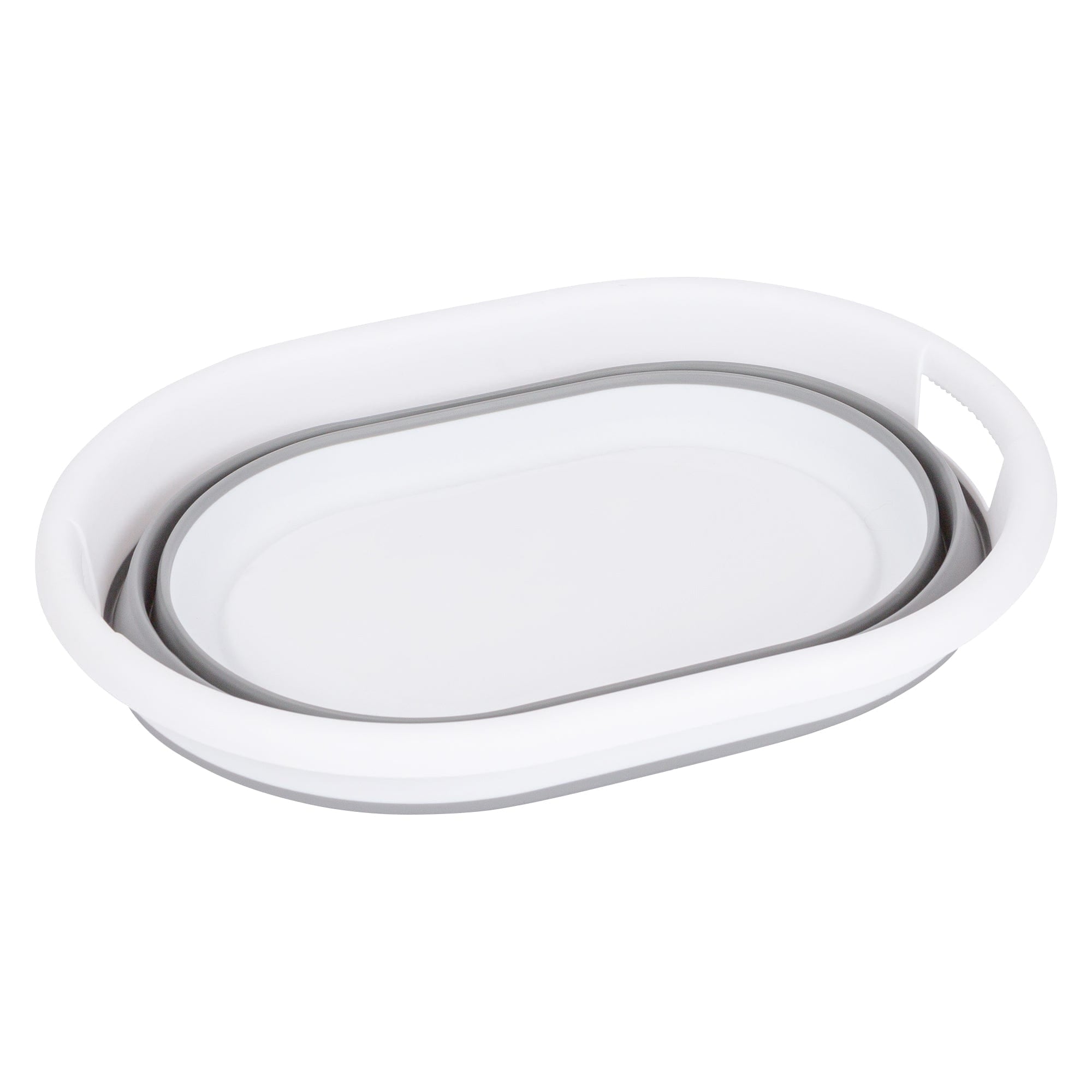 22L Grey Collapsible Laundry Basket