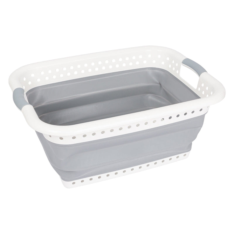 Grey 35L Collapsible Laundry Basket - By Ashley