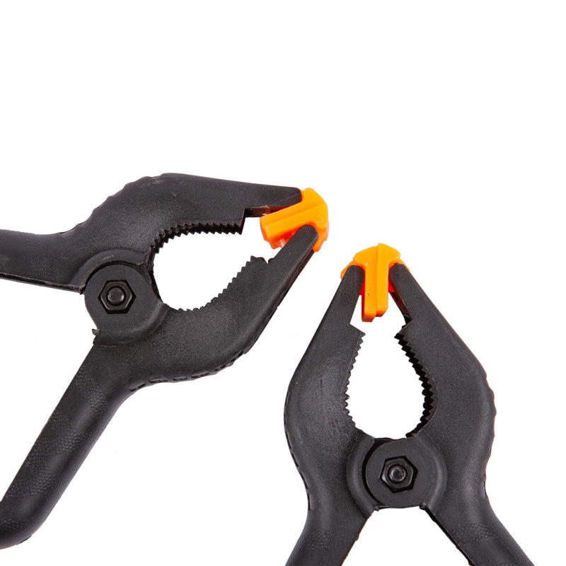 Black 114mm Heavy-Duty Spring Clamps - Pack of 2 - By Blackspur