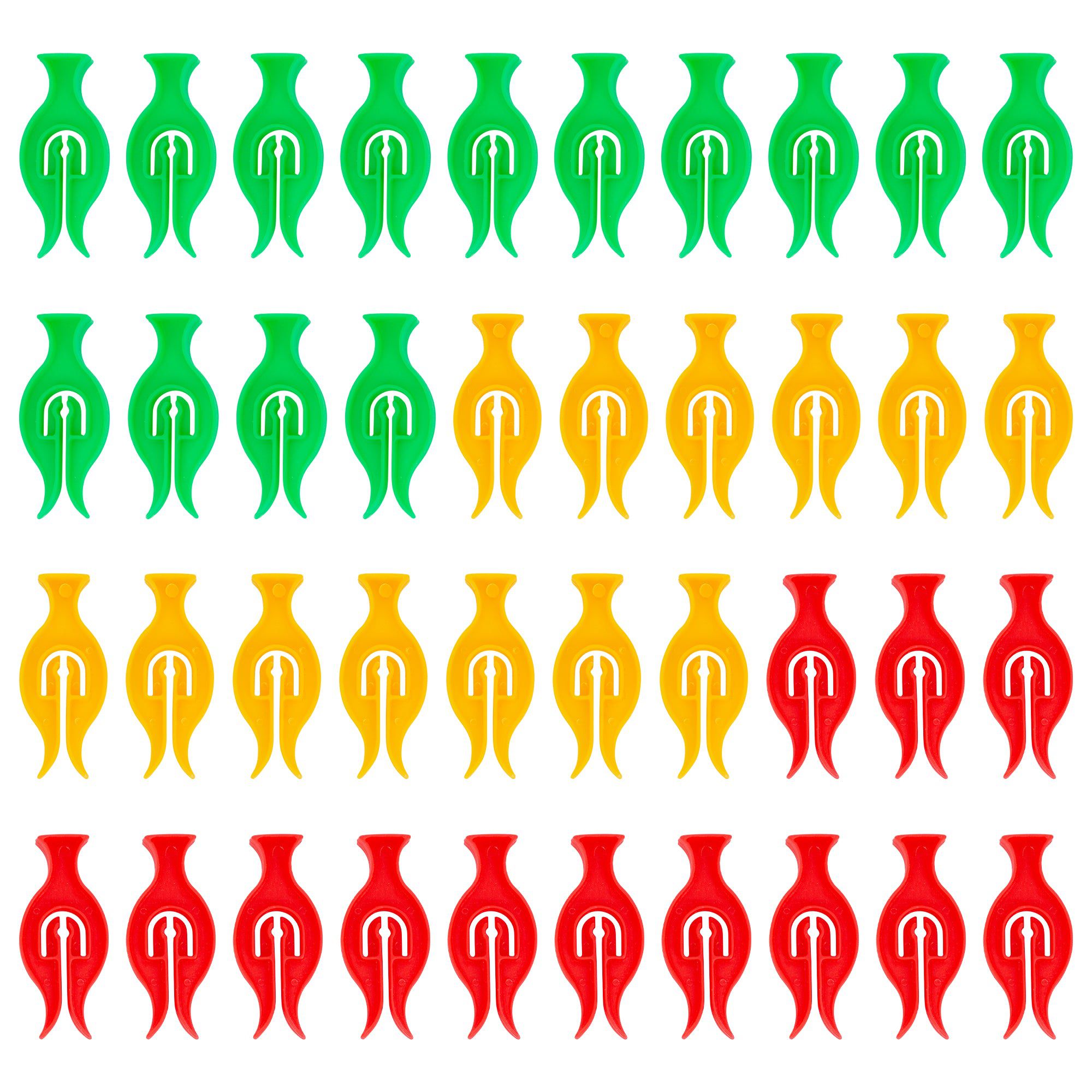 Multi Plastic Storm Clothes Pegs - Pack of 40 - By Ashley